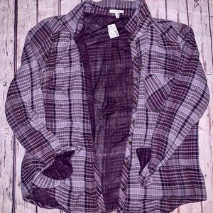 XL Lightweight Flannel Purple Maurices